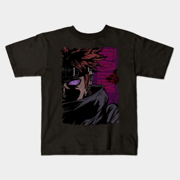 PAIN NAGATO MERCH VTG Kids T-Shirt by funnymushroomz